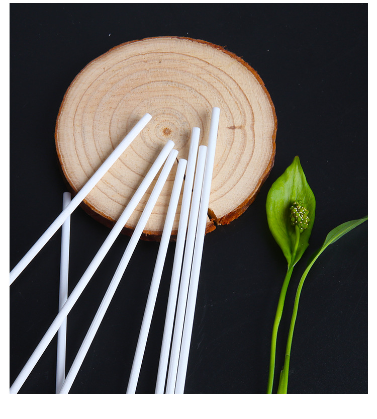 厂家批发香薰棒白色纤维棒散香香水配件精油挥发棒无火藤条扩香棒