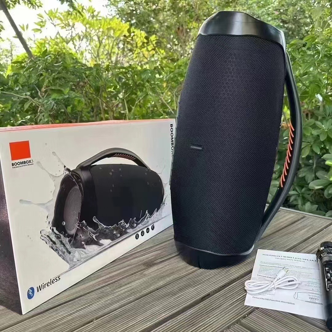 跨境热销boombox3 超大战神三代无线蓝牙音箱音响重低音炮120w