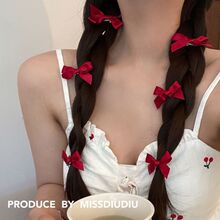 迷你4cm蝴蝶结发夹甜美可爱边夹芭蕾风夏季新款发饰头饰少女发饰