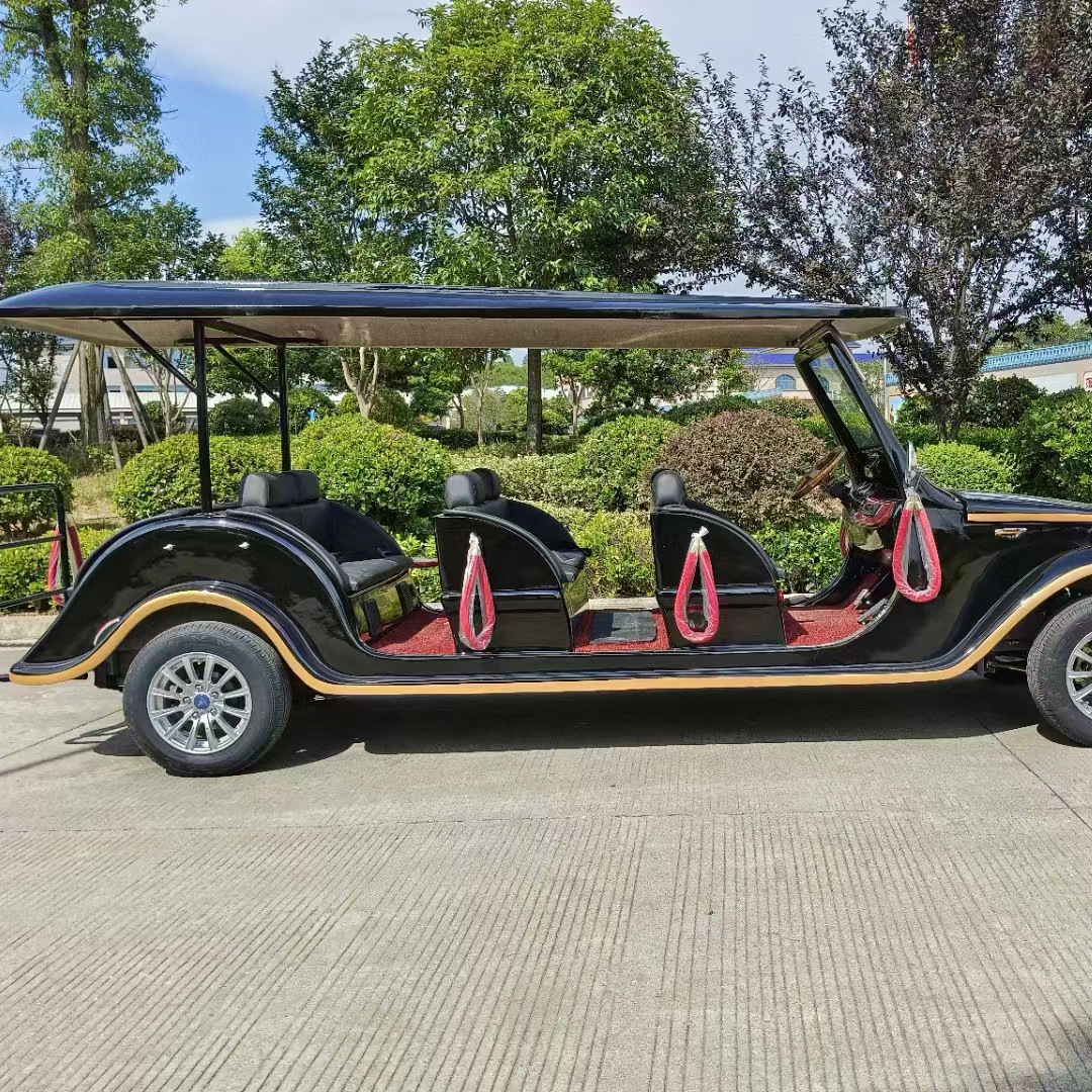 8座电动老爷车 楼盘看房物业巡逻酒店接待游览景区摆渡车 观光车