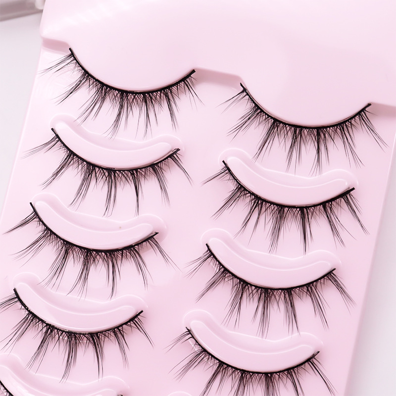 网红同款3d立体自然卷翘浓密芭比仿水貂毛纤长硬梗假眼睫毛009