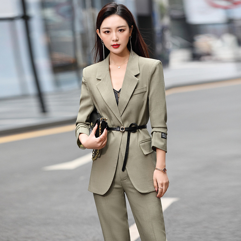 0成交2件中袖小西服套装女职业女装时尚气质优雅套裤短裤商务正装两件