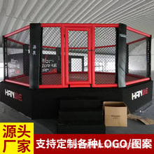 UFC比赛搏击四边六角笼圆笼落地台式八角笼格斗笼 拳击台擂台MMA