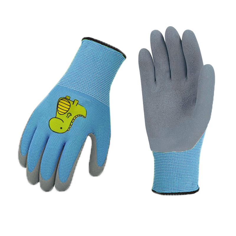 夏季橡胶劳保薄款赶海防咬园艺仓鼠用品防滑小孩儿童防护手套