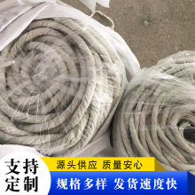 批发现货耐火工业窑炉用编织无尘石棉绳8mm隔热密封保温石棉绳