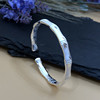 Copper-nickel alloy Silver Scrub Bamboo Bamboo Opening Bracelet Onward and upward Steadily high Silver Bracelet wholesale Copper-nickel alloy Silver Scrub Bamboo Bamboo Opening Bracelet Onward and upward Steadily high Silver Bracelet wholesale