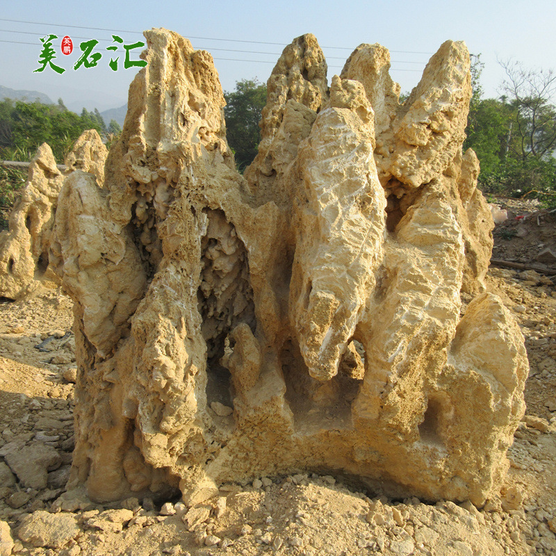 供应大型吸水石可附水 造型靓丽吨位吸水石 金华景观石产地原石