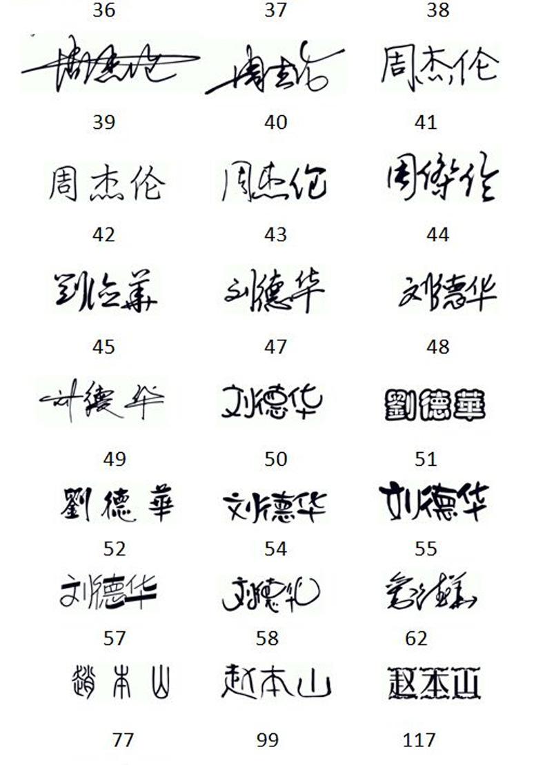 刻章手写签名章个性艺术定刻签字手签章名字姓名印章个人