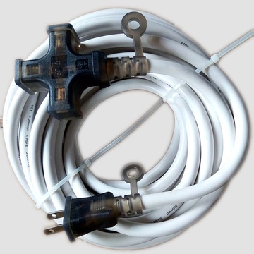 日本电源线插头 日标 vff vctfk  vct电线 2芯7a 12a 日规延长线