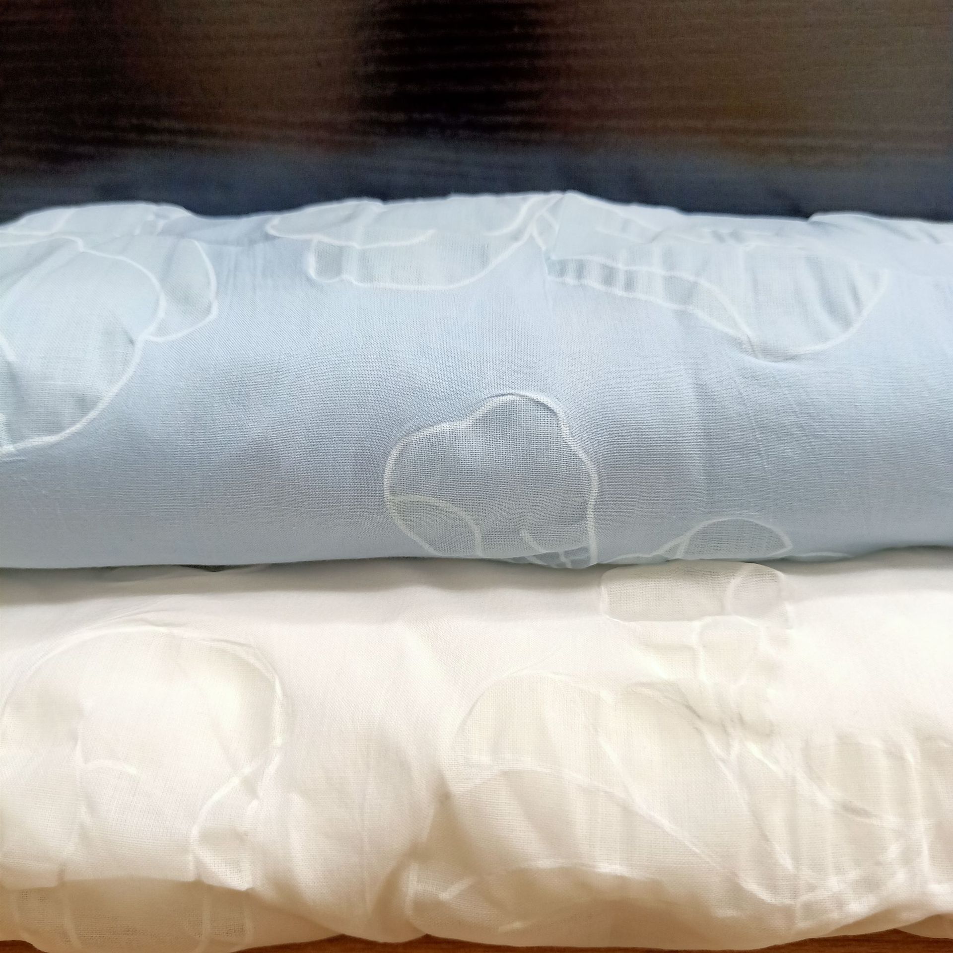 圣诞提花全棉盐缩布女装时装童装面料连衣裙套装家居服印花面料