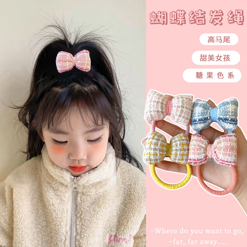 Girls' Bowknot Headband Girls' Cute Wild Hair Band Girls' Hair Elastic Band Hair Rope Headdress