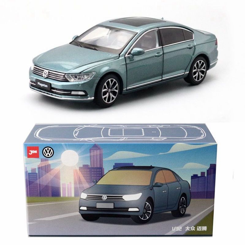 jkm玩具合金汽车玩具模型1:32大众迈腾轿车声光四六开门转向避震