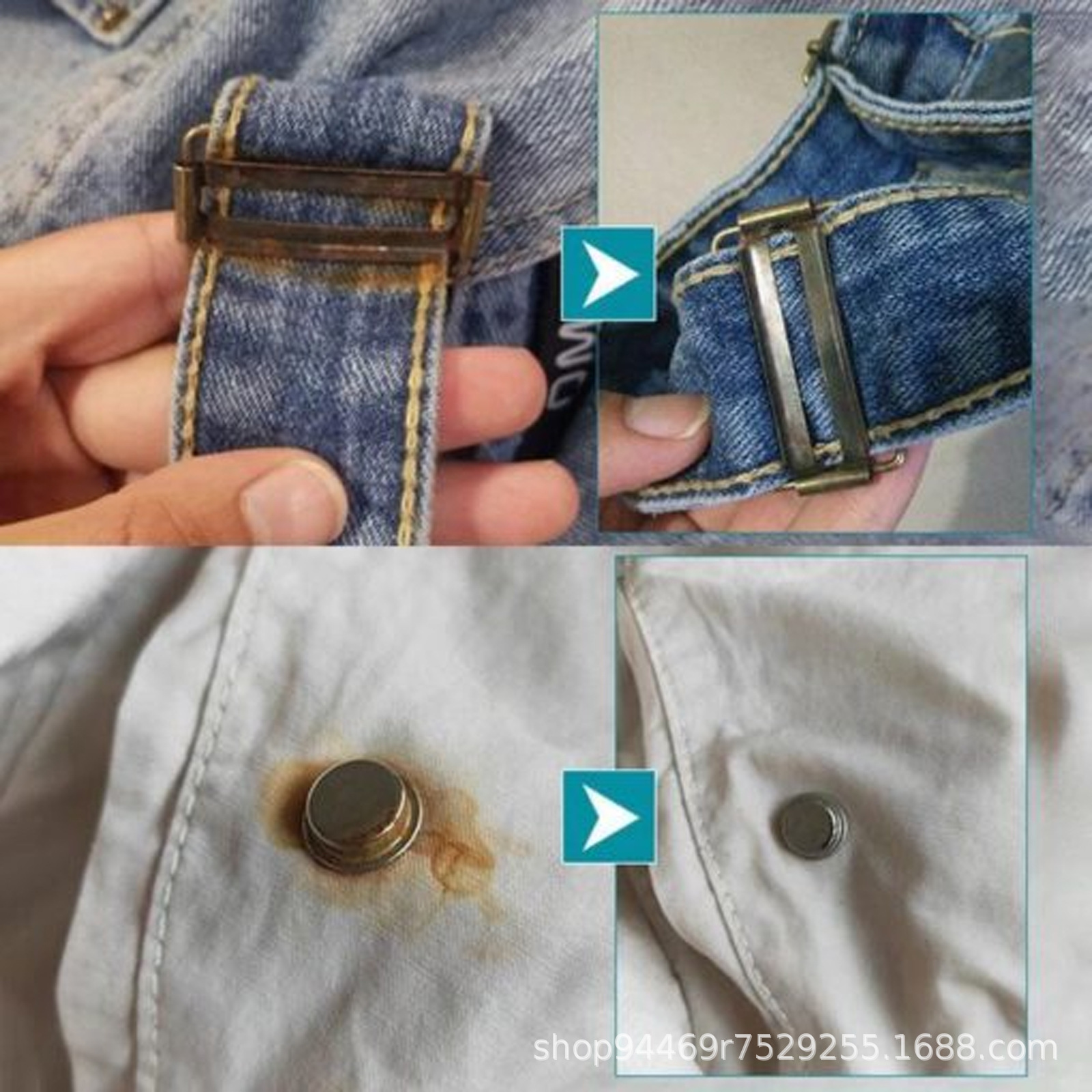 外贸跨境白边去铁锈除锈剂衣服清洁剂家用便携裤子白衣除锈剂