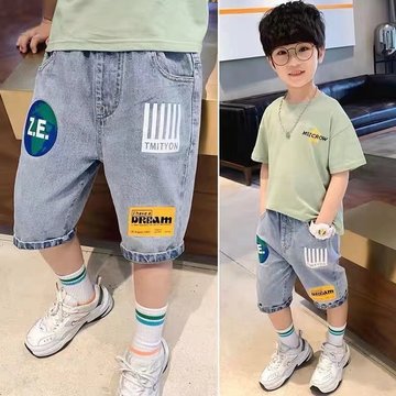 男童牛仔短裤夏季5儿童6洋气7童装8中大童9韩版10岁薄款3男孩裤子