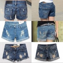 new women denim shorts jeans summer hole fashion pants