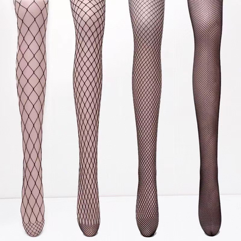 Mesh Stockings Women's Spring and Summer Hollow Mesh Stockings Trendy Sexy Slim Leg Beauty European and American Style Base Pantyhose Yiwu Manufacturer