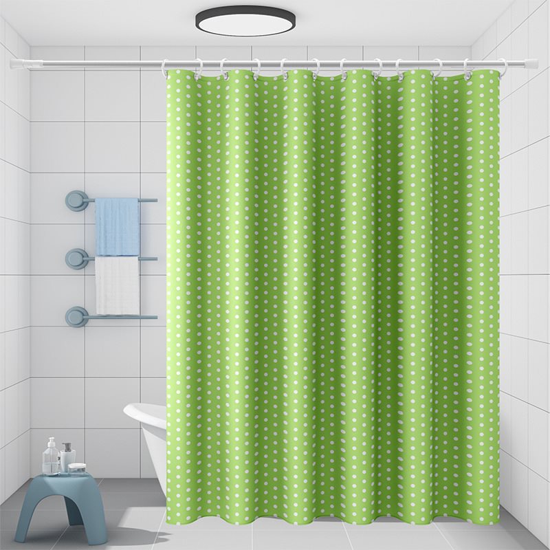 免打孔时尚卫生间浴帘防水布防霉浴室套装隔断帘子淋浴房挂帘窗帘