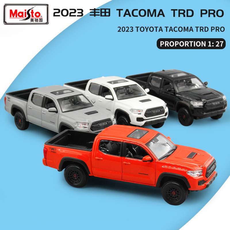 美驰图1比24 2023 Toyota Tacoma TRD Pro皮卡仿真合金汽车模型