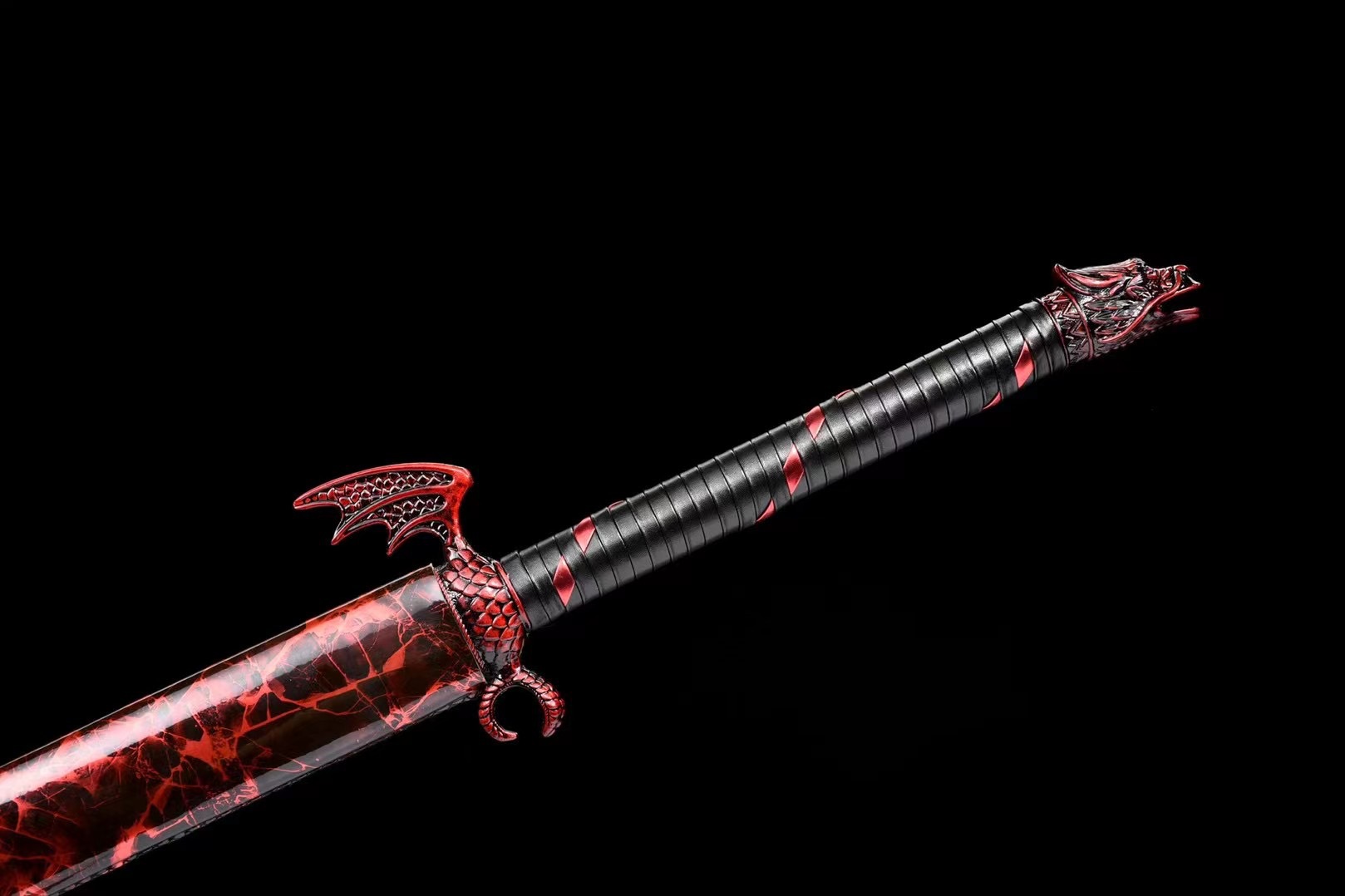 龙泉周匠宝剑刀剑户外长剑一体收藏送礼双手硬剑冷兵器 未开刃