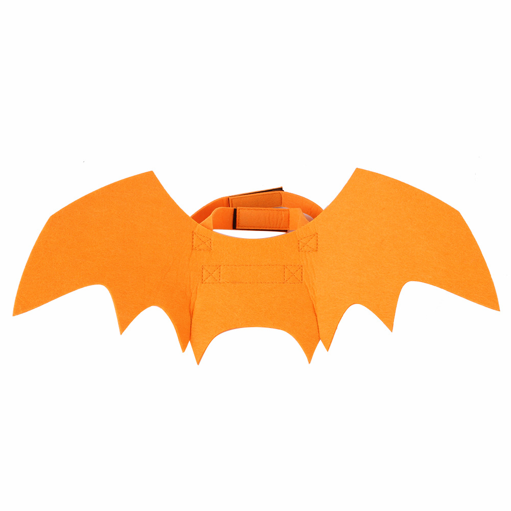 Cross-Border Manufacturers Wholesale Pet Halloween Bat Chest Back Cat Clothes Dog Funny Clothing Pet Dress up