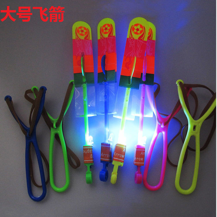 Luminous Slingshot Toy Wholesale Luminous Slingshot Rocket Volume Express Push Scan Code Gift Small Toy Wholesale Student Prize