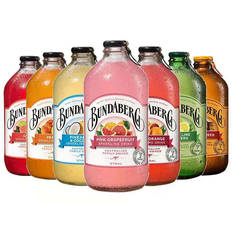 价格可议 澳大利亚进口宾得宝含气饮料375ml瓶装百香果果汁汽水