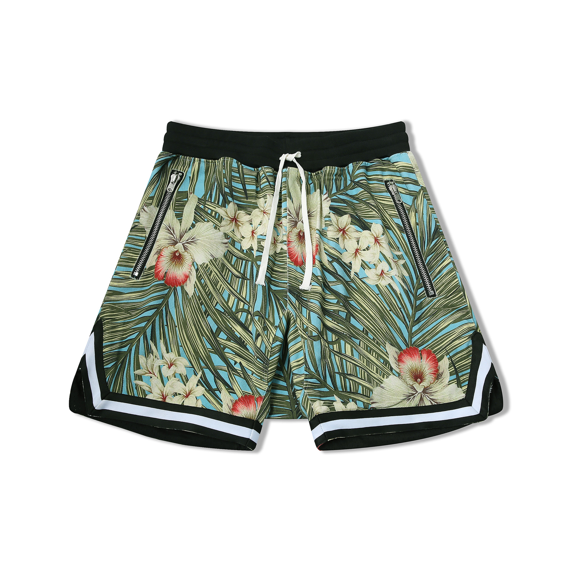 fear of god第五季主线限定fog沙滩短裤度假花卉五分裤子高街棉麻