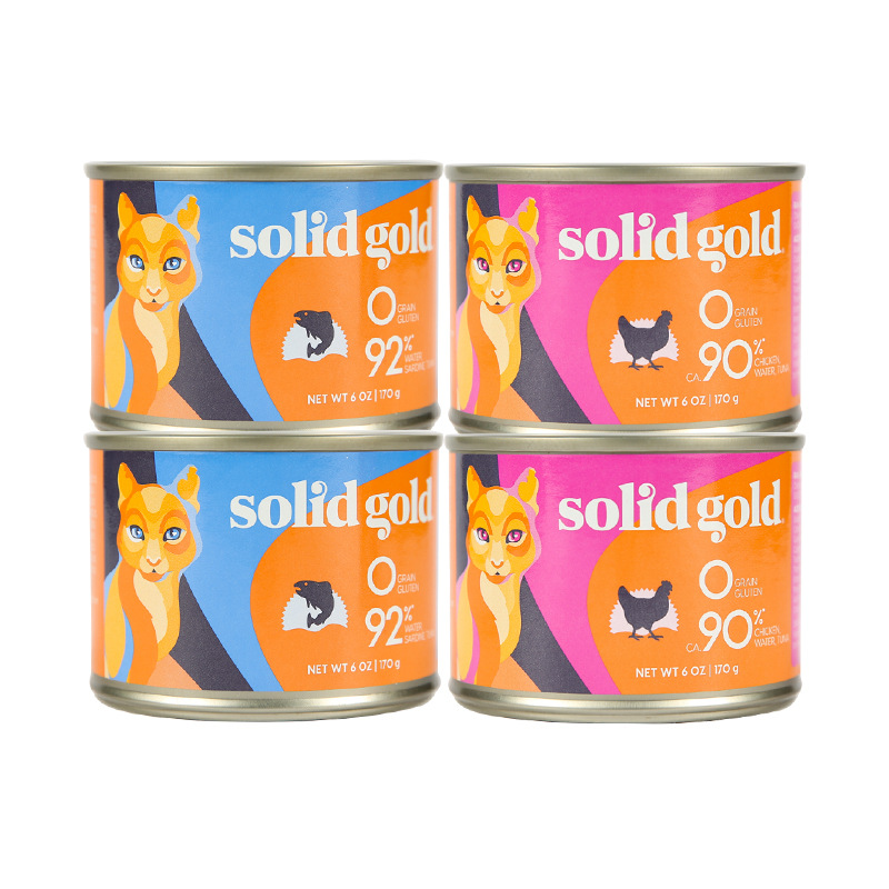SolidGold素力高 主食猫罐头幼猫成猫湿粮主食罐补水营养美毛拌粮