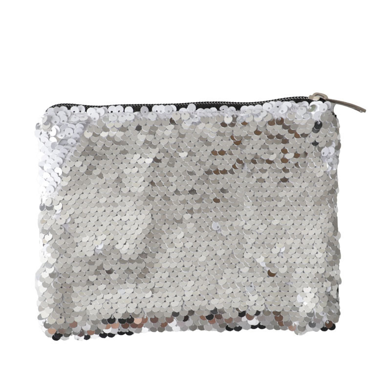Thermal Transfer Wallet Sequin Wallet Zipper Blank Storage Change Women's Wallet Personalized Creative DIY