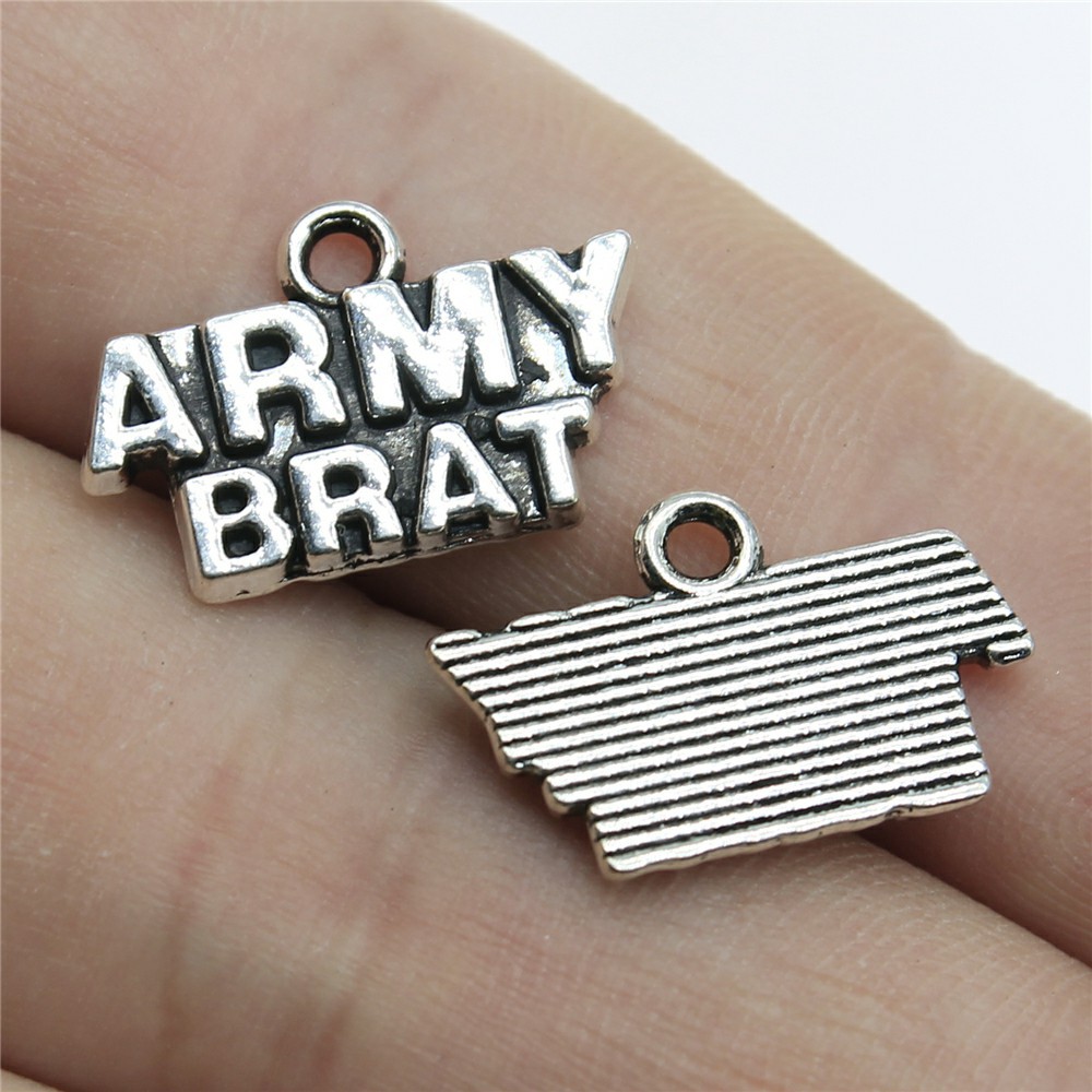 5g 饰品配件材料 英文字母 army brat 吊牌 字牌挂件-阿里巴巴