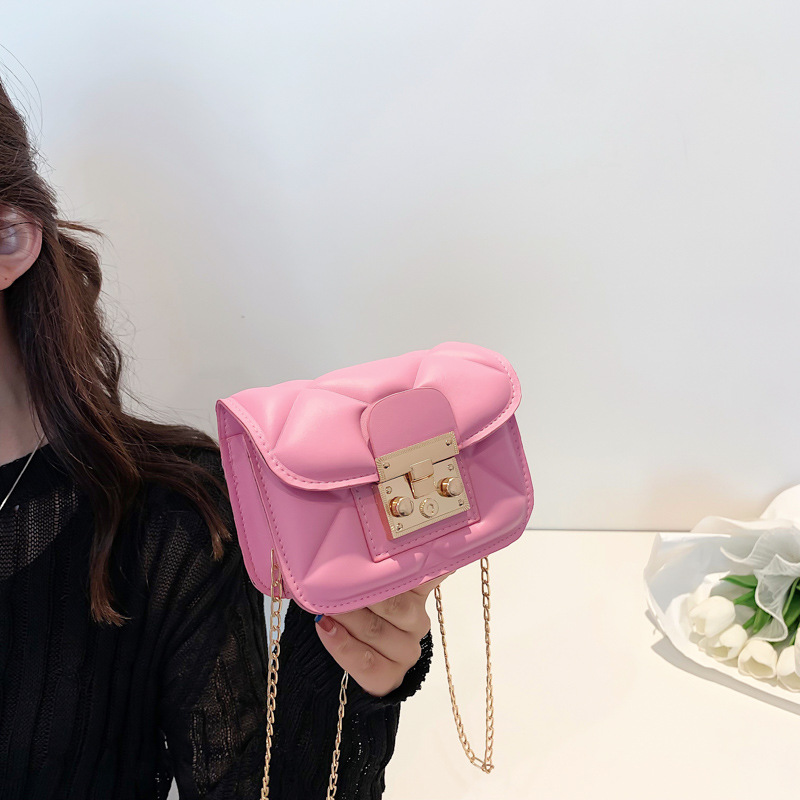 2023 New High-Grade Mini Rhombus Chain Small Bag Women's Korean-Style Fashion Messenger Bag Niche Exquisite Shoulder Bag