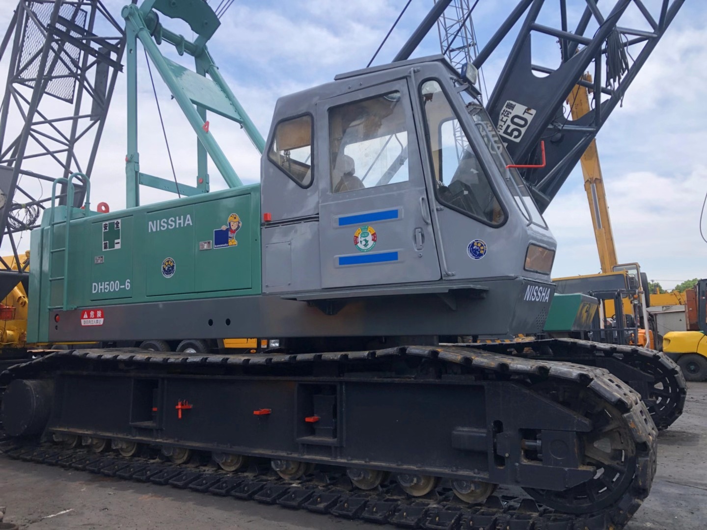 出售日本履带吊,日野50吨履带吊,履带吊出口,二手履带吊