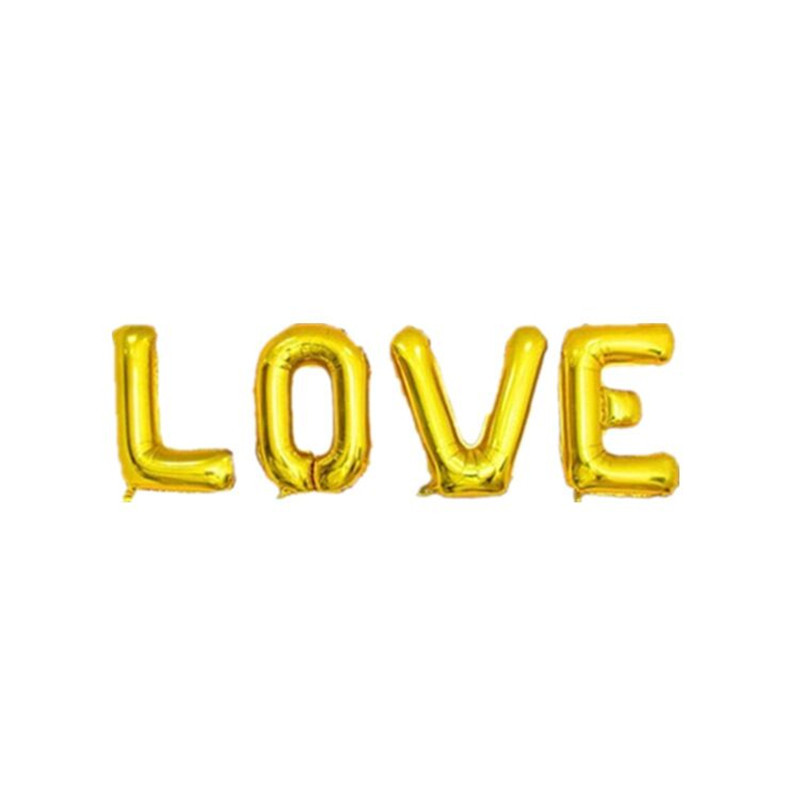 16-Inch 32-Inch Letter Love Balloon Wedding Suit Aluminum Balloon New House Decoration Wedding Decoration Living Room Bedroom