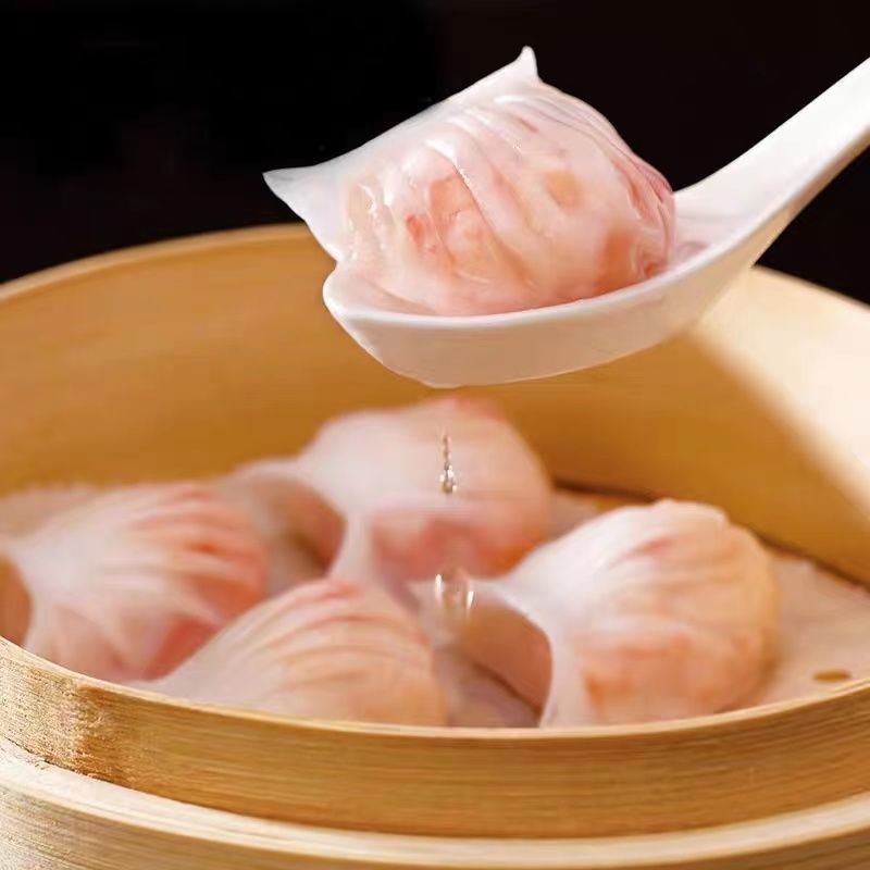 广州酒家虾饺160g广式早茶速冻点心早餐水晶虾饺皇港式点心现货