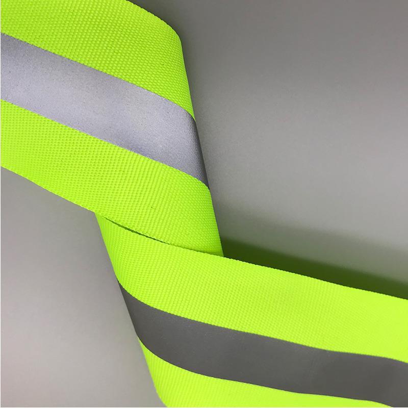 反光织带反光条高亮衣服书包夜跑布条贴带交通警示标识带荧光代发