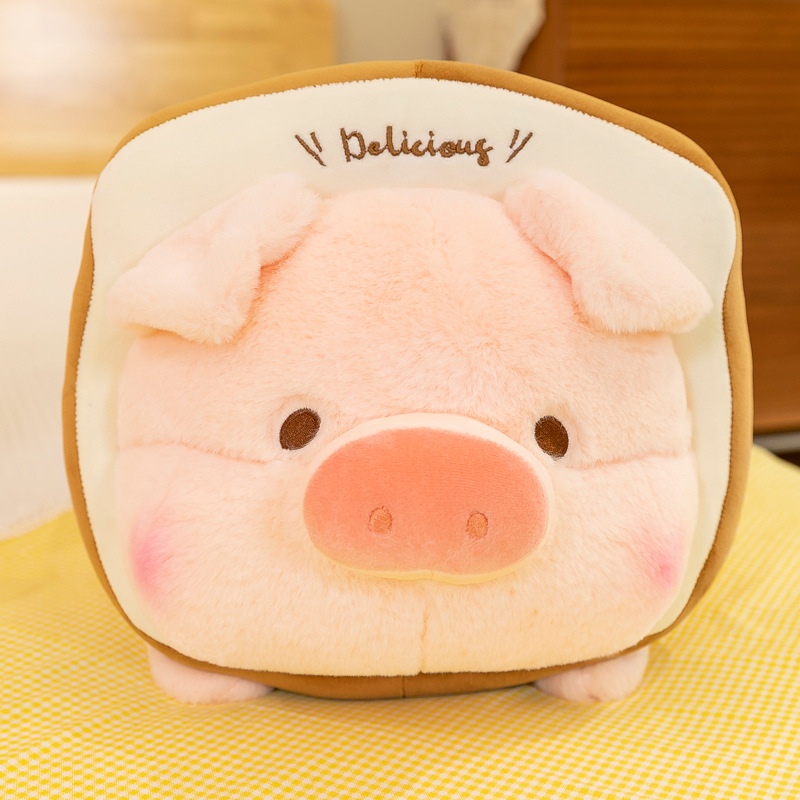 Cute Toast Pig Doll Lying Pig Long Sleeping Pillow Leg-Supporting Sleeping Pillow Super Soft Ragdoll Doll Wholesale