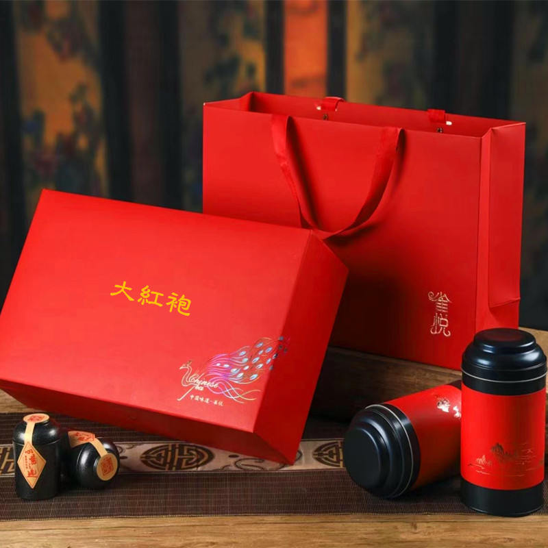 武夷高山大红袍醇香型传统手工茶制作乌龙茶私房茶雀悦小罐礼盒茶