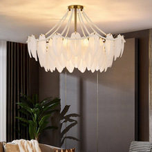 后现代玻璃吊灯欧式简约大气客厅餐厅卧室书房创意家用灯具灯饰