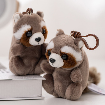 小浣熊公仔玩偶挂件可爱书包钥匙扣超萌包包挂饰毛绒玩具儿童玩具