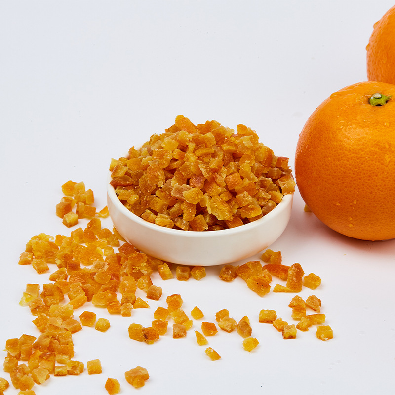 糖渍橙皮丁橘子皮干烘焙用10kg果脯橙皮即食零食糖陈皮干阿胶膏