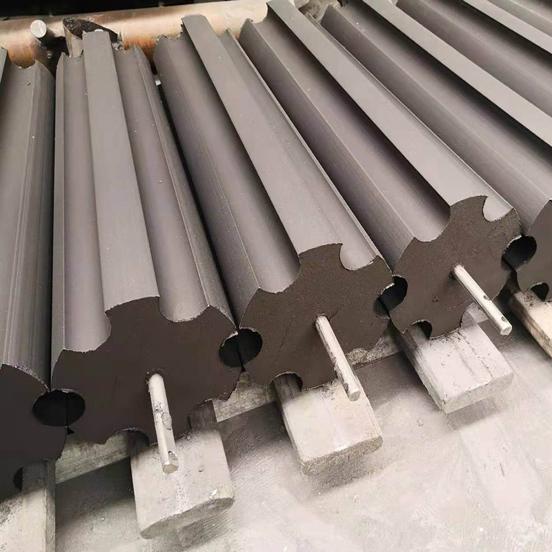 防雷接地模块石墨降阻接地碳棒150*800雷克石梅花形电阻材料装置