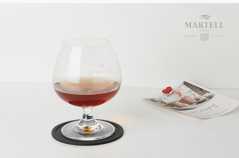 martell马爹利xo白兰地杯威士忌酒杯洋酒杯烈酒杯 高脚大肚干邑杯