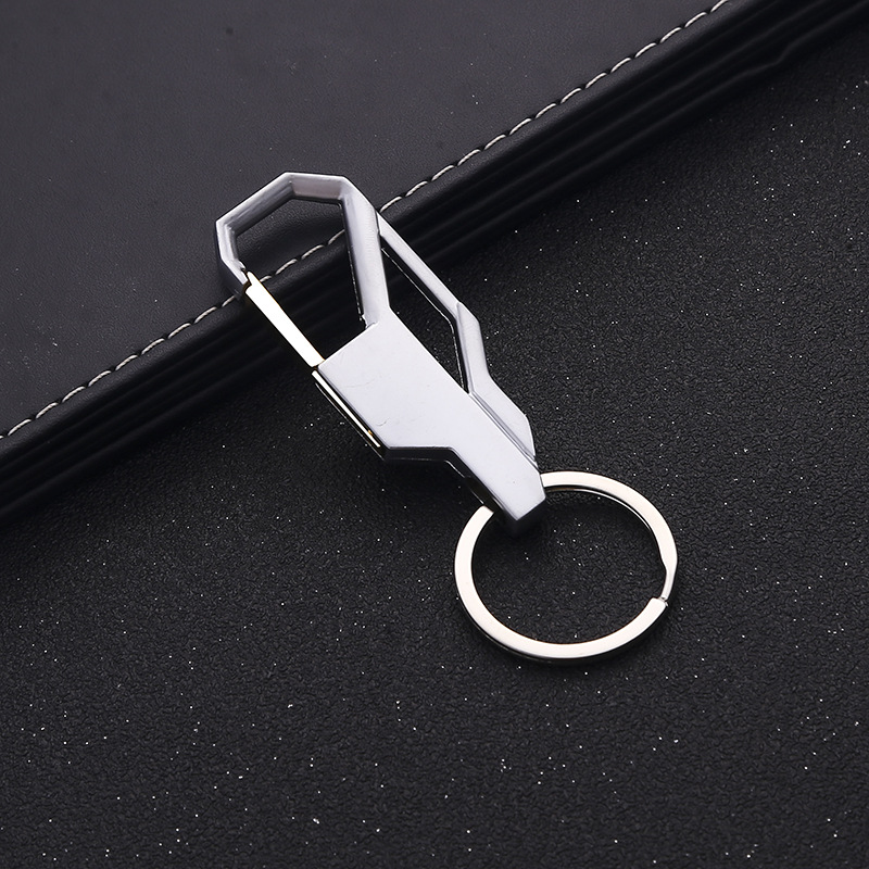 Factory Sales Metal Keychains Key Chain Automobile Hanging Ornament Advertising Small Gift Logo Lettering One Piece Dropshipping