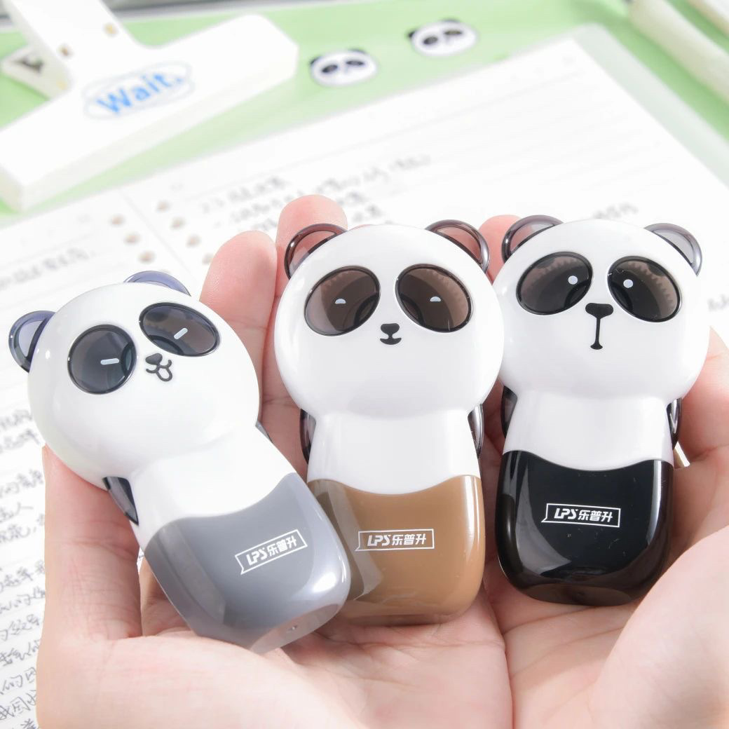 上新乐普升新品修正带lpanda9623透明薄膜带12米学生卡通涂改带