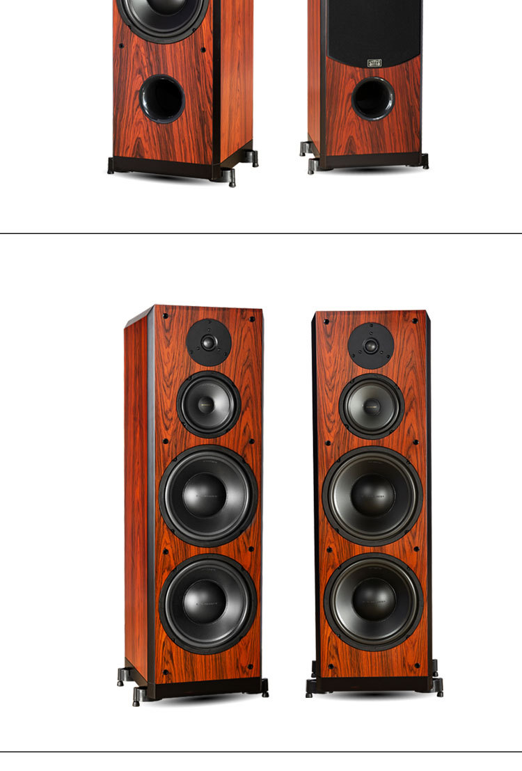 爱嘉k1003发烧10寸落地三分频hifi音箱家庭影院前置高保真音响