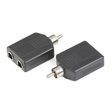 5母插头音响音频转接头1分2-阿里巴巴