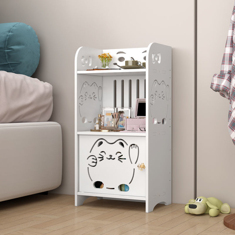 Household Book Storage Rack Living Room Sofa Side Cabinet Coffee Table Eight-Immortal Table Small Apartment Simple Bedroom Bedside Table Storage Rack
