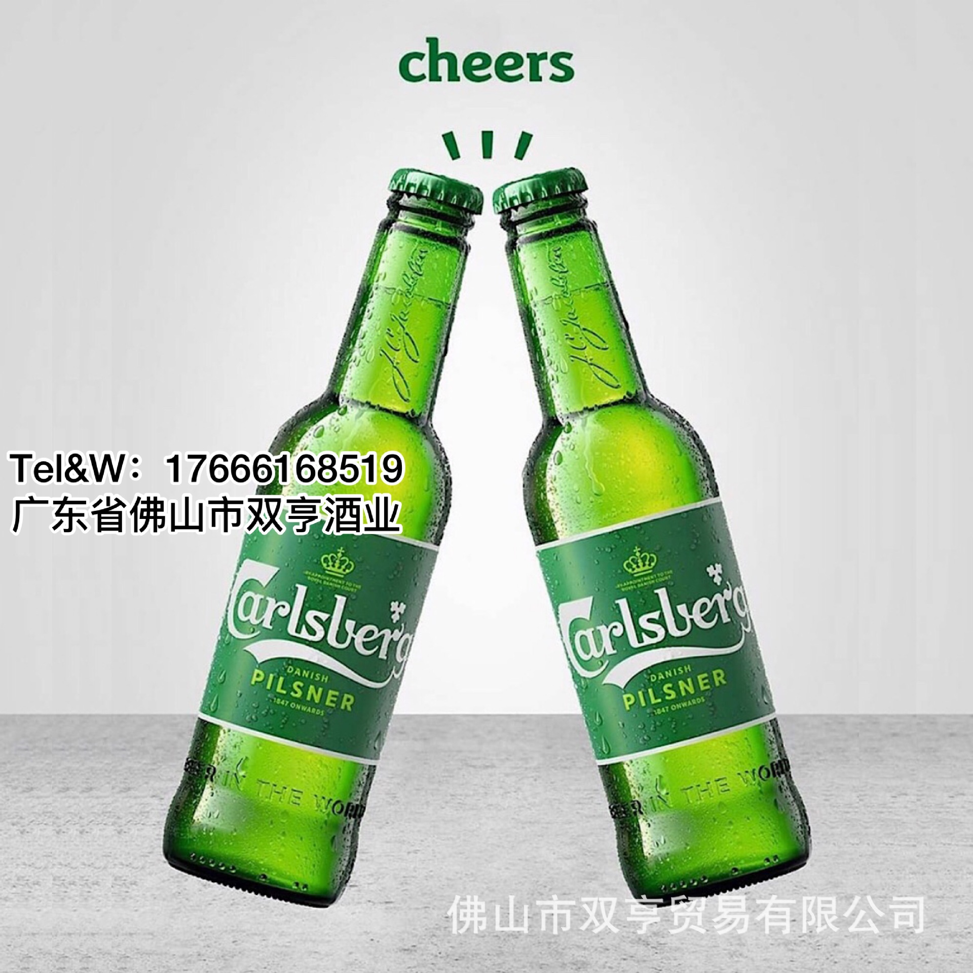 英国进口嘉士伯啤酒carlsberg 特醇嘉士伯瓶装啤酒 330ml*24小瓶
