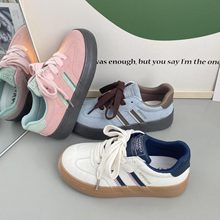 运动休闲时尚炸街女鞋高颜值鞋2024年春季新款韩版时尚板鞋子5011