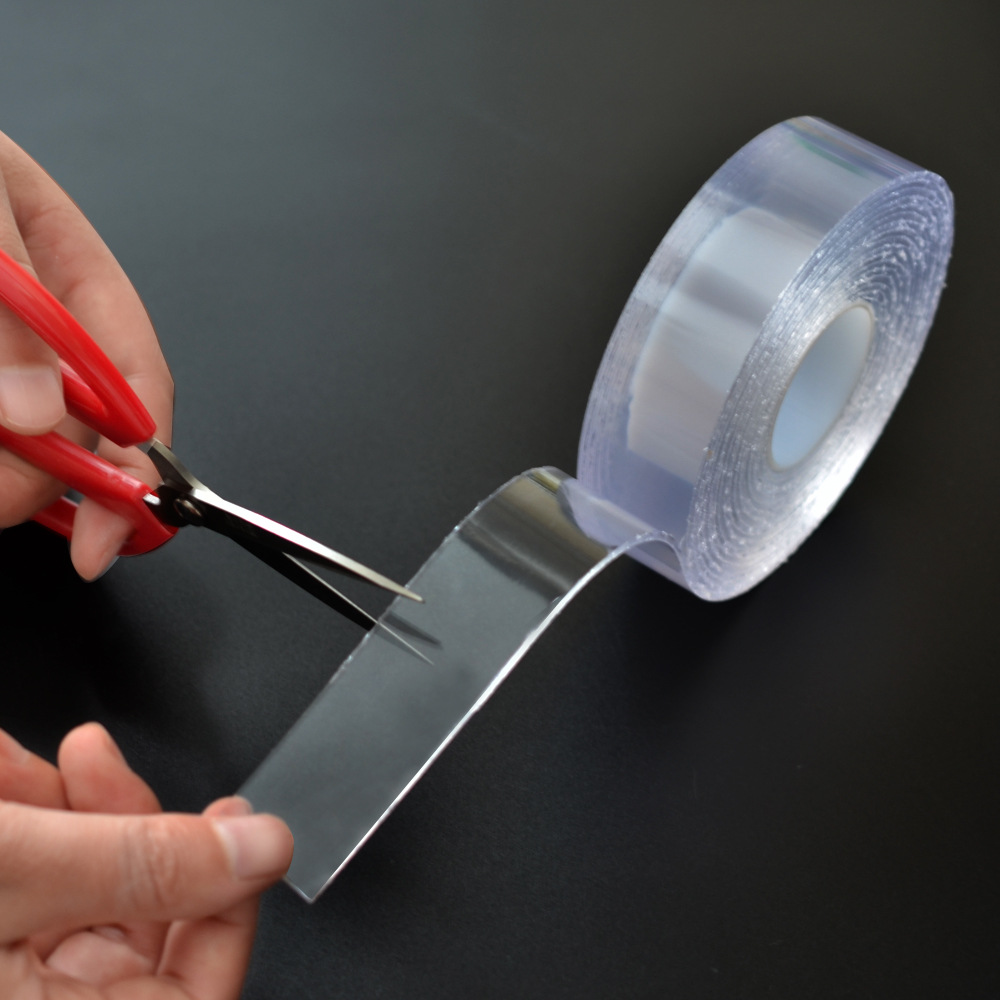 透明亚克力胶纳米双面胶水洗无痕胶可移胶底座胶魔力胶胶带批发